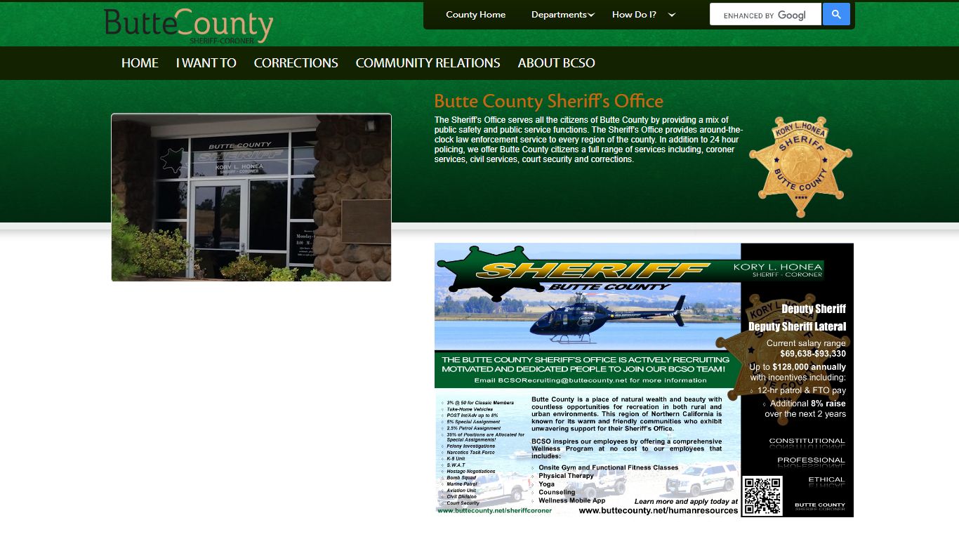 Jail Information Page - Butte County, California